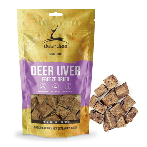 (新包裝) Dear Deer 保健小食 (Deer Liver) 鹿肝 50g (預防貧血, 補血, 明目, 合母貓 Mother, 虛弱貓) (EXP: 12月/2027)